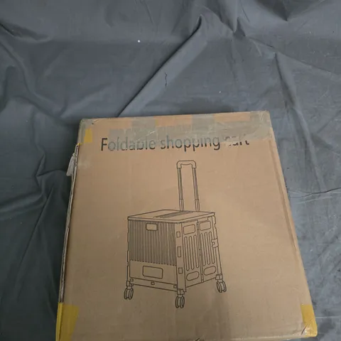 FOLDABLE SHOPPING CART ON WHEELS – BOXED 