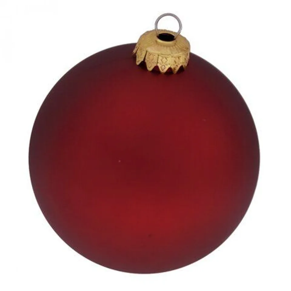 BOXED LUXURY RED 36.4X15CM BAUBLE