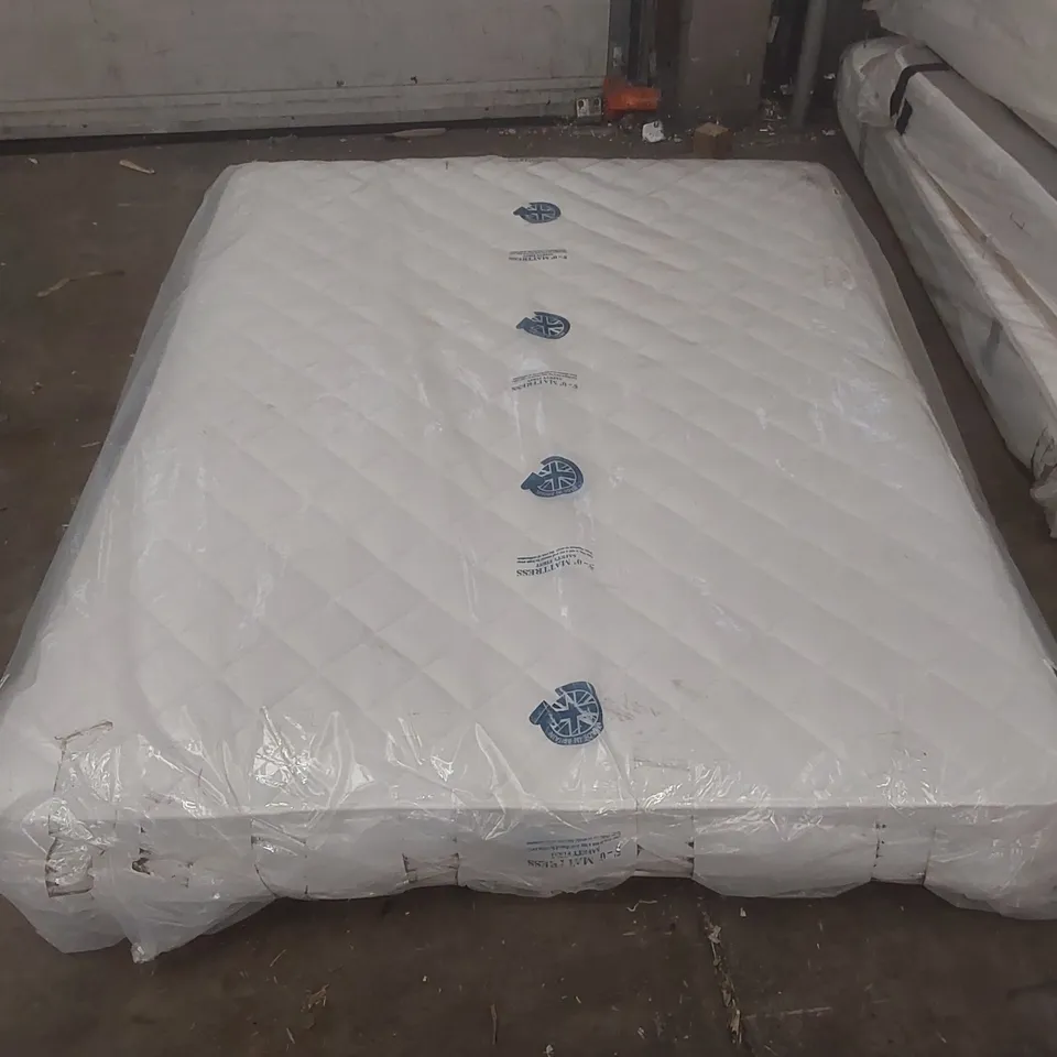 QUALITY BAGGED DESIGNER KING SIZE 150cm AIRSPRUNG LUXURY QUILTED MEDIUM MATTRESS RRP £259