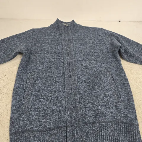 KENSINGTON EASTSIDE KNIT CARDIGAN – BLUE MARL, UK S