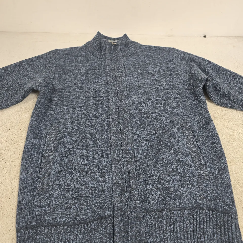 KENSINGTON EASTSIDE KNIT CARDIGAN – BLUE MARL, UK S