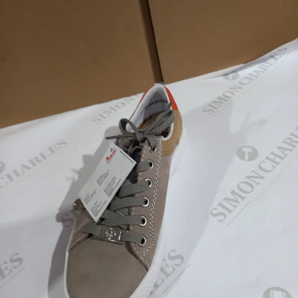 BEIGE RIEKER TRAINERS SIZE 3.5