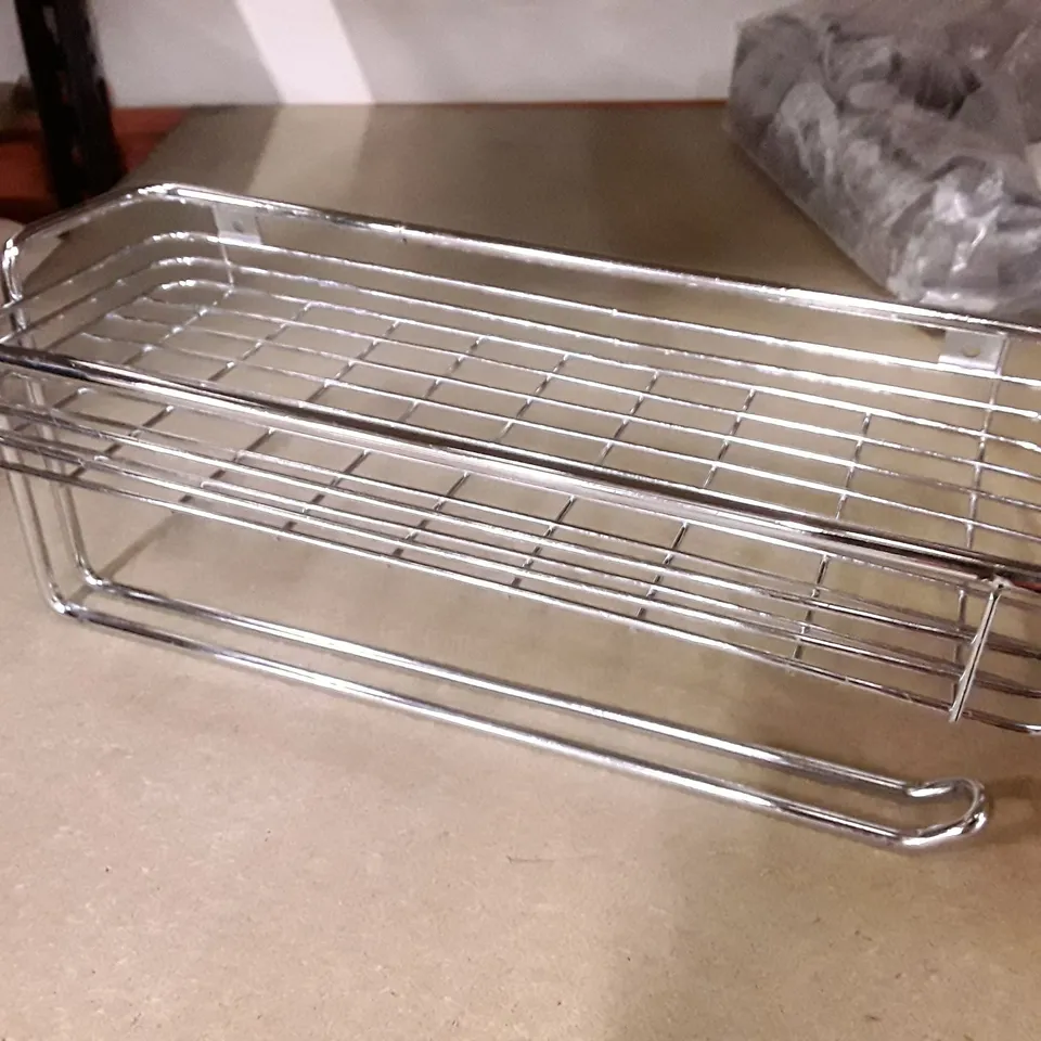 WALL MOUNTED DOUBLE TOILET PAPER ROLL HOLDER