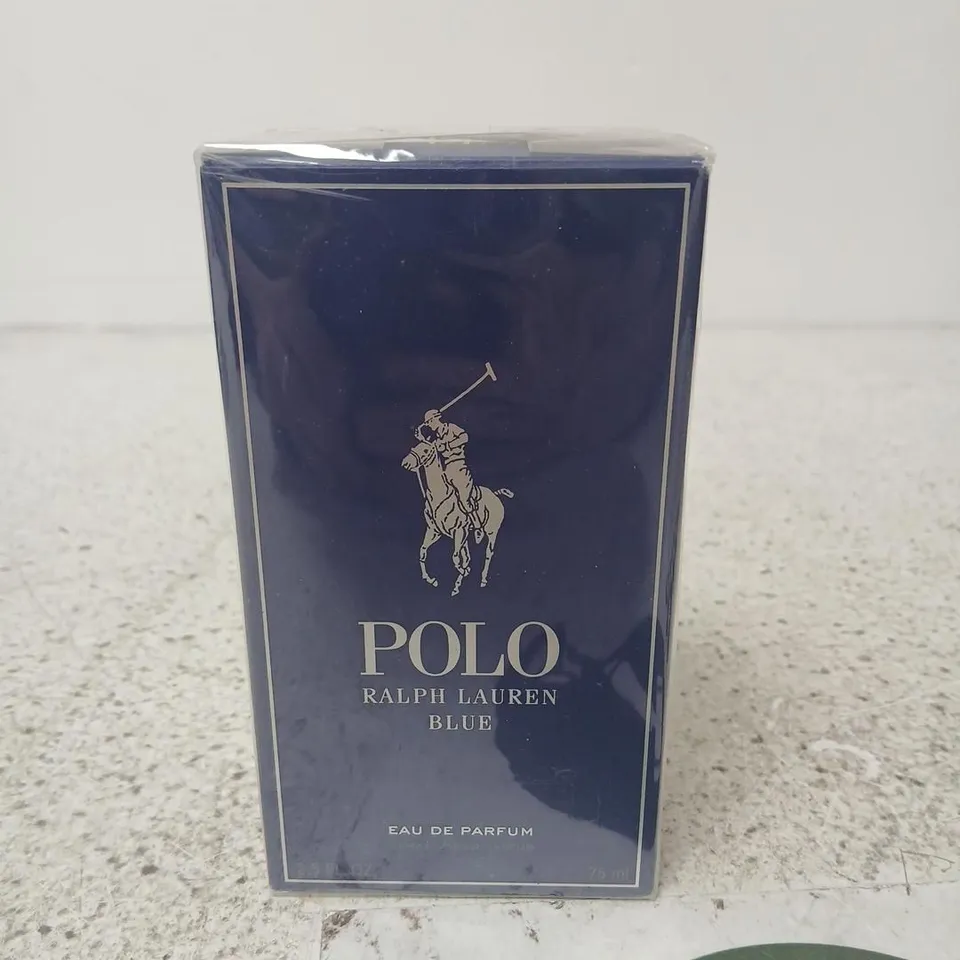 BOXED AND SEALED RALPH LAUREN POLO BLUE FOR MEN EAU DE PARFUM 75ML