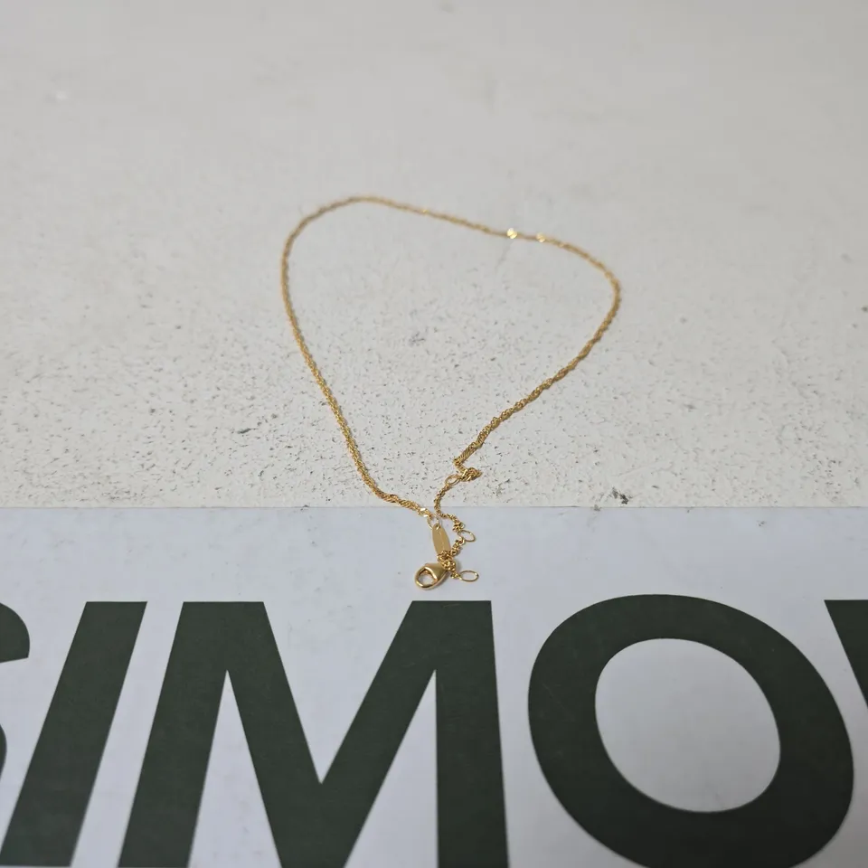 THOMAS SABO GOLD-TONE CHAIN NECKLACE – BOXED