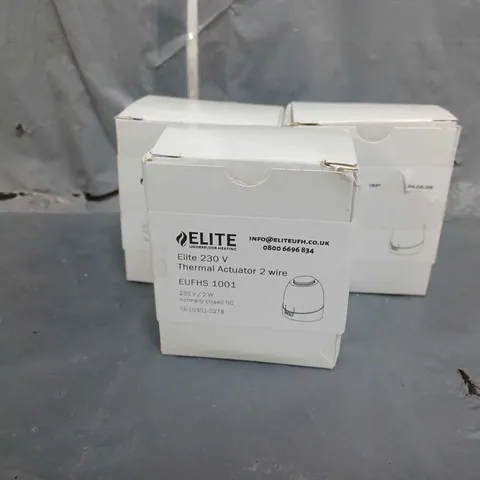 3 BOXED ELITE 230V THERMAL ACTUATOR 2 WIRE EUFHS 1001 