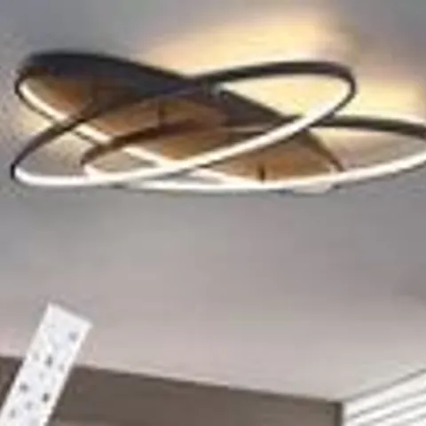 BOXED LED MODERN CEILING LIGHT 3 RING DIMMABLE WITH REMOTE CONTROL (1 BOX)
