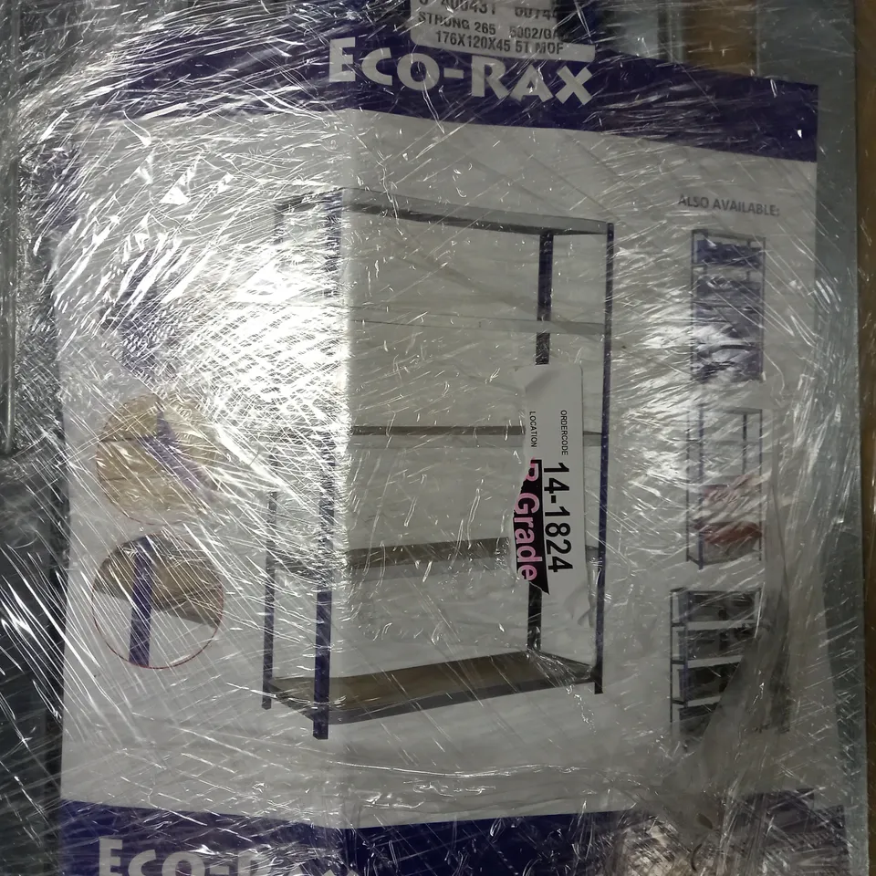 ECO-RAX SPACE BIN CONTAINER KIT SHELVING BAY 1800 X 1200 X 450MM - COLLECTION ONLY