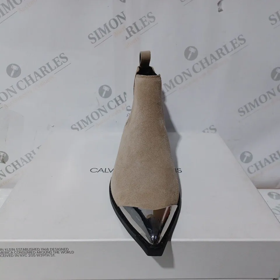 BOXED CALVIN KLEIN JEANS ANKLE BOOTS - SIZE 3