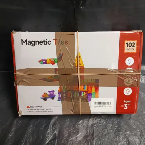 MAGNETIC TILES CONSTRUCTION TOYS – 102 PIECES (AGES 3+)