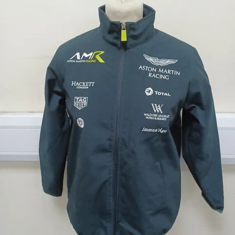 ASTON MARTIN RACIING ZIP THROUGH JACKET IN NAVY SIZE YOUTH 2XL