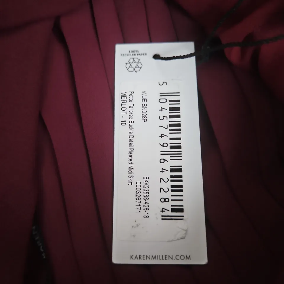 Karen Millen Women’s Pink Pleated Dress – UK 10 (EU 38 / US 6)
