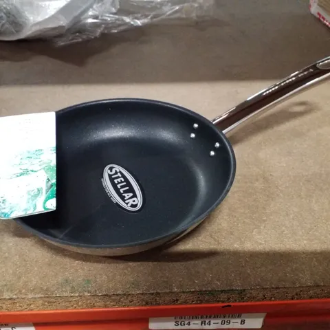 BOXED STELLAR 1000, 20CM STAINLESS STEEL CONICAL NON-STICK FRYING PAN 