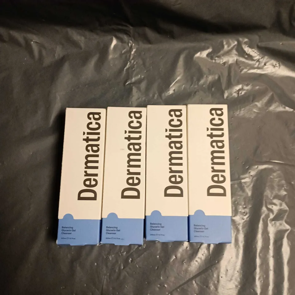 DERMATICA BALANCING GLYCERIN GEL CLEANSER 200ML – PACK OF 4