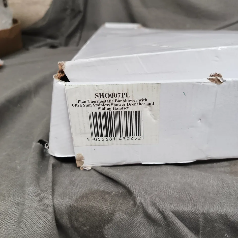 THERMOSTATIC BAR CHROME SHOWER WITH INSTRUCTIONS BOXED
