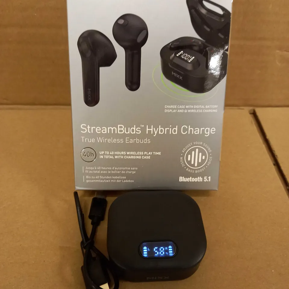 MIXX STREAMBUDS HYBRID CHARGE WIRELESS EARBUDS