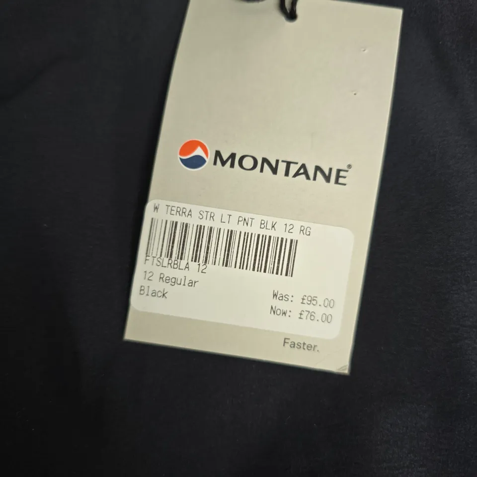 MONTANE WOMEN'S TERRA STRETCH LITE PANTS – UK 12 / EUR 40, BLACK