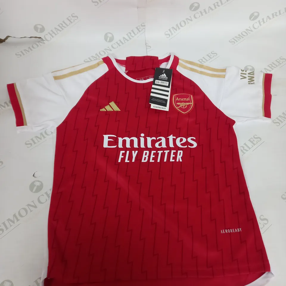 ARSENAL FC HOME KIT WITH SAKA 7 SIZE 20