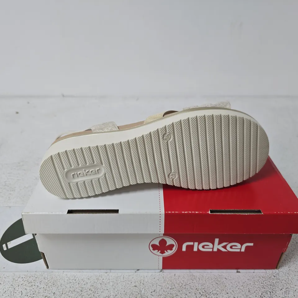 RIEKER BEIGE SANDALS UK 6.5 BOXED