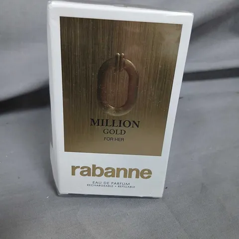 BOXED AND SEALED MILLION GOLD FOR HER RABANNE EAU DE PARFUM 50ML