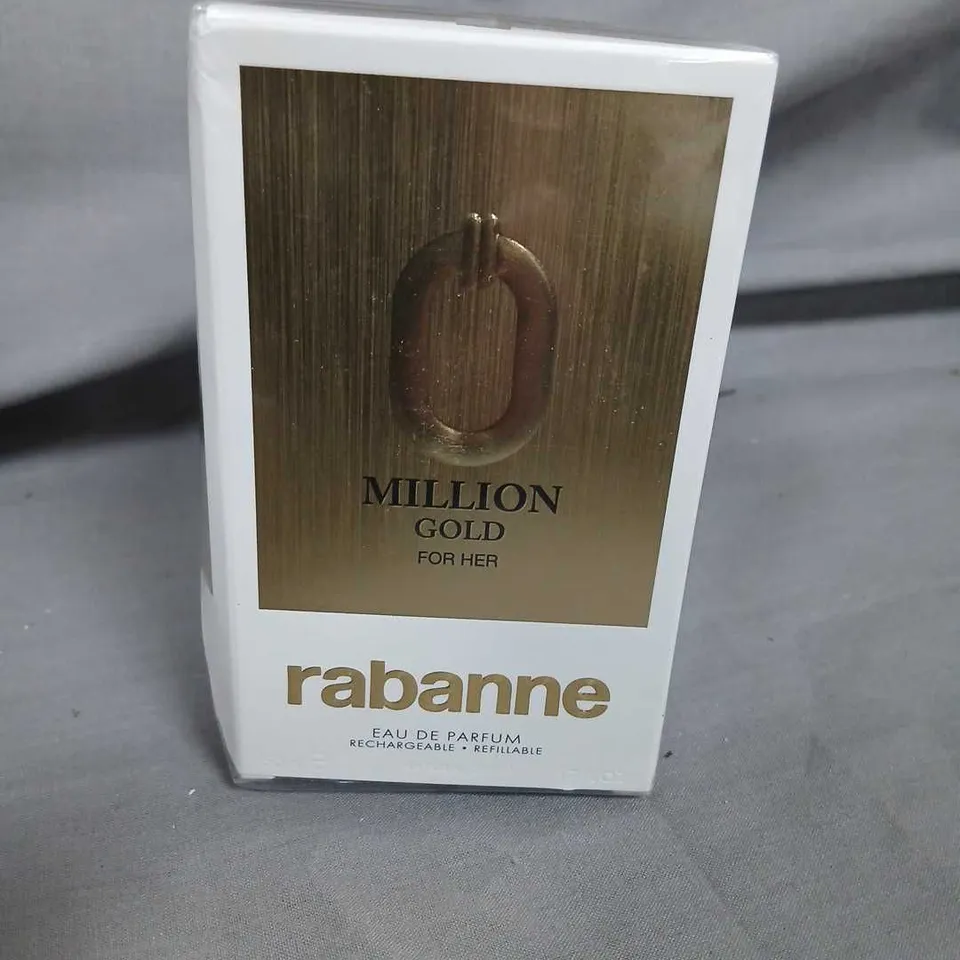 BOXED AND SEALED MILLION GOLD FOR HER RABANNE EAU DE PARFUM 50ML