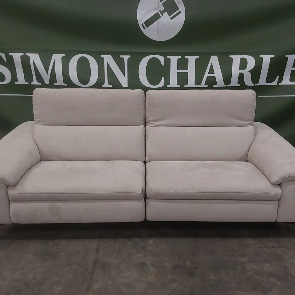 QUALITY DESIGNER ITALIAN MADE 3 SEATER PART ELECTRIC RECLINING SOFA