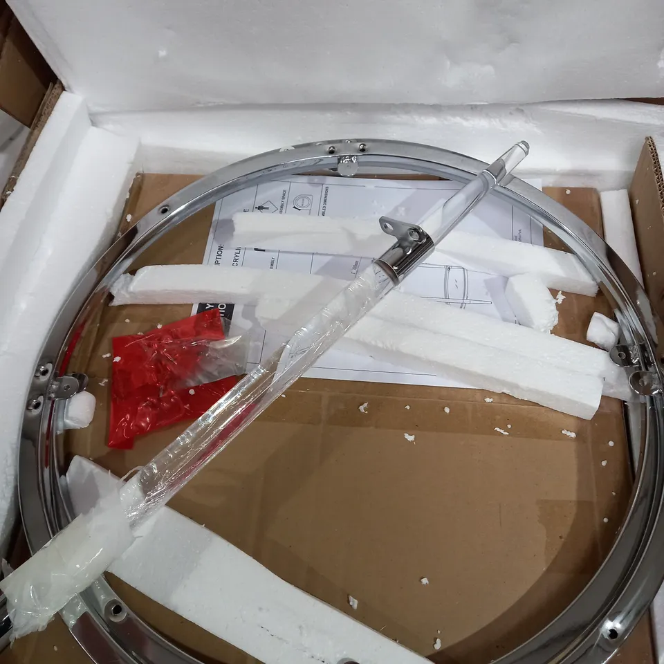 CHIC ACRYLIC SIDE TABLE - COLLECTION ONLY 