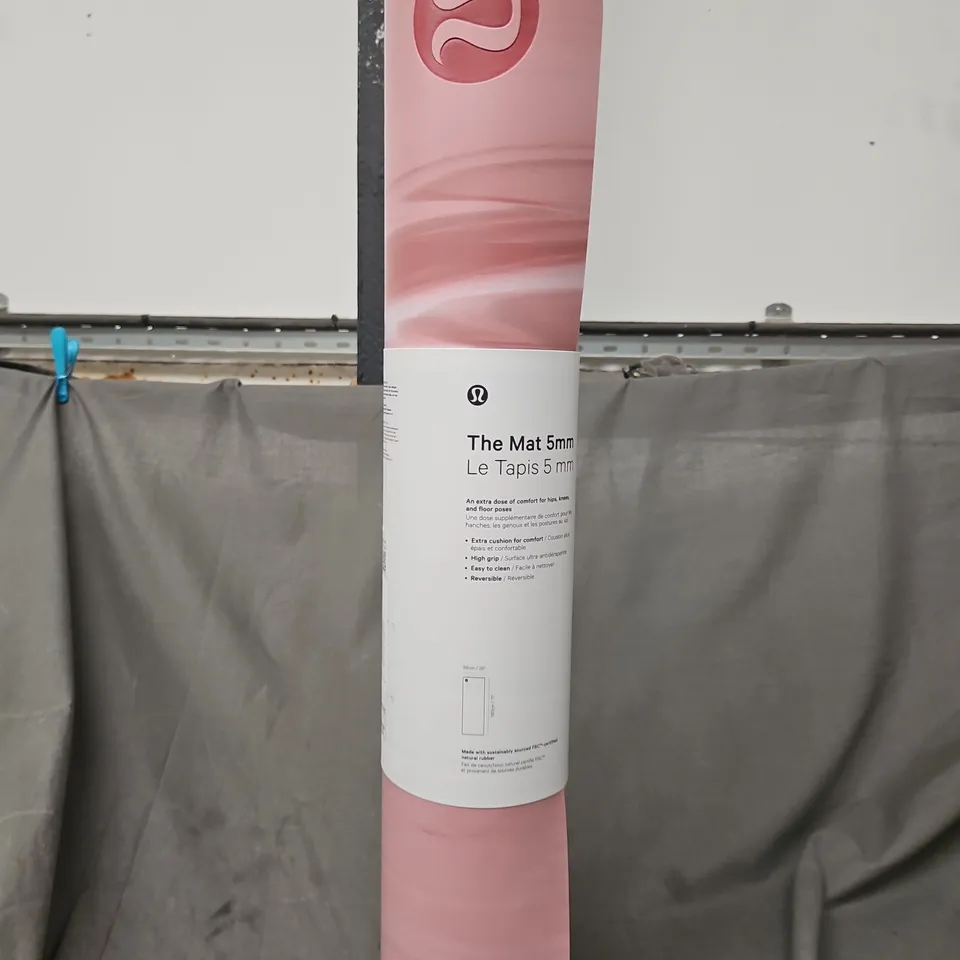 LULULEMON YOGA MAT 5MM – THE MAT – PINK - COLLECTION ONLY 