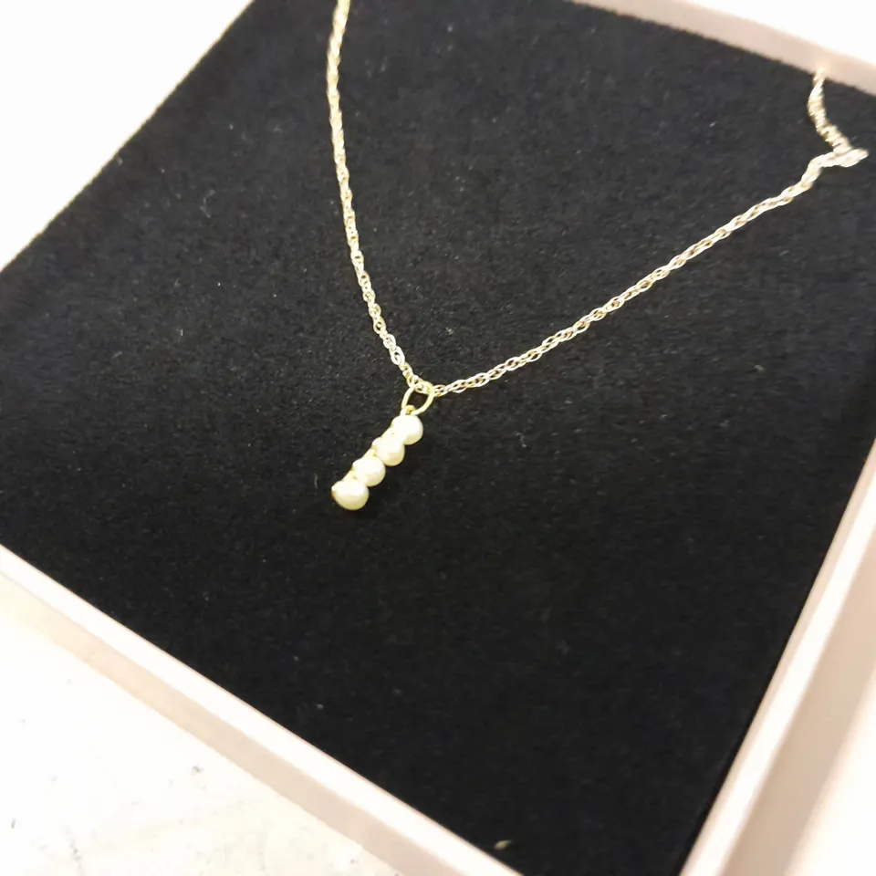 STONE AND STRAND NECKLACE - S10K STAMP