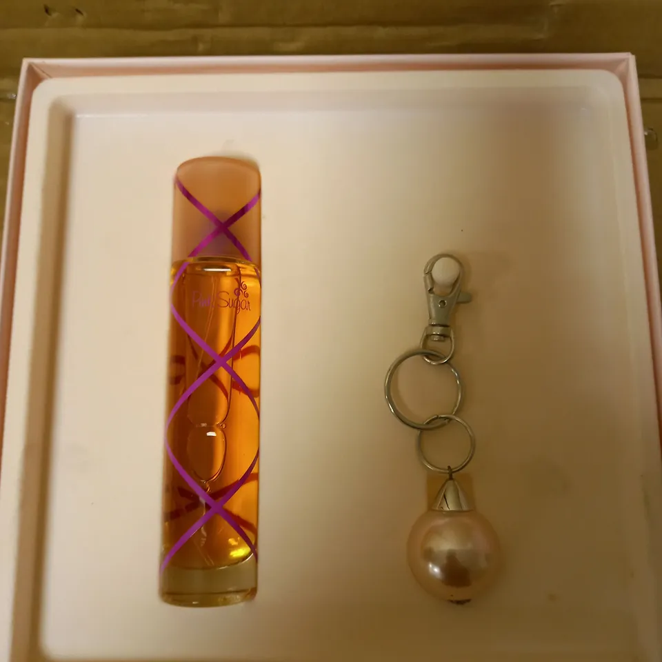 LOT OF 4 AQUOLINA PINK SUGAR 50ML EDT & KEY RING GIFT SETS