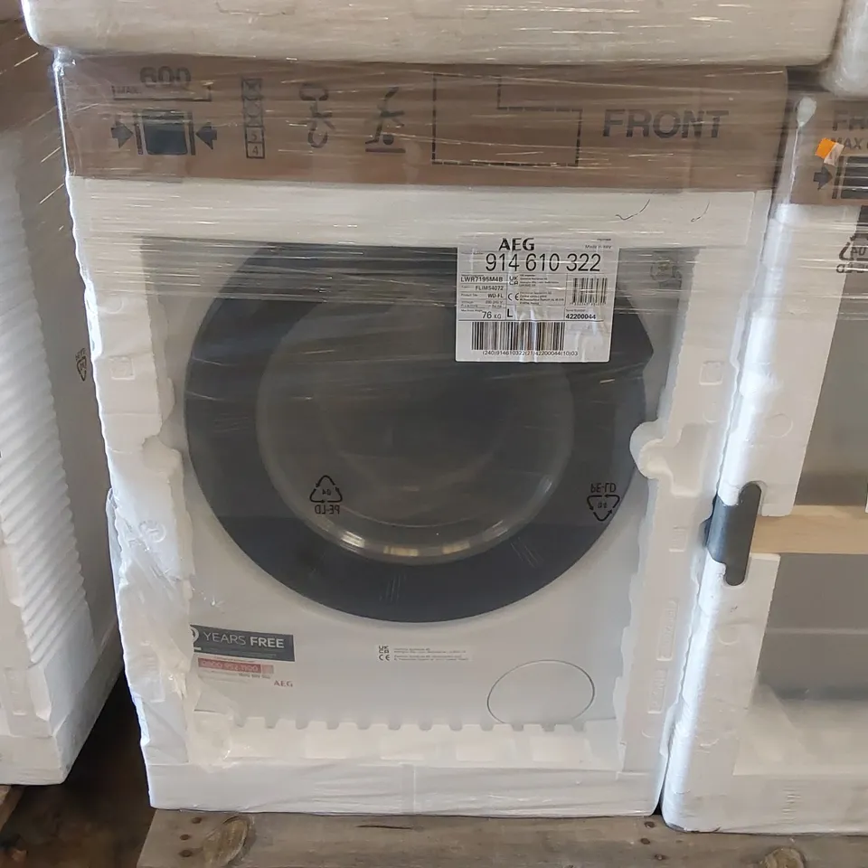 AEG 7000 LWR7195M4B FREESTANDING WASHER DRYER 9/5KG LOAD, 1400RPM SPIN, WHITE RRP £750