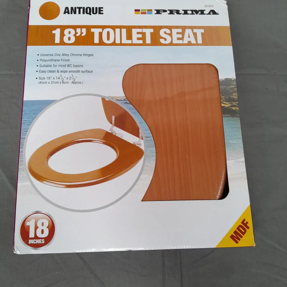 BOXED PRIMA 18" TOILET SEAT