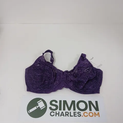 TRIUMPH AMOURETTE COLLECTION PURPLE LACE UNDERWIRED BRA - 40G