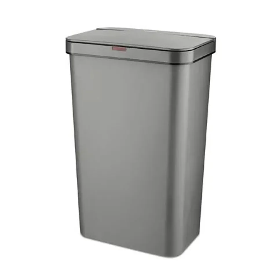 BOXED TOWER T838005 SENSOR BIN WITH RETAINER RING, BATTERY-OPERATED, 50L - GREY (1 BOX)