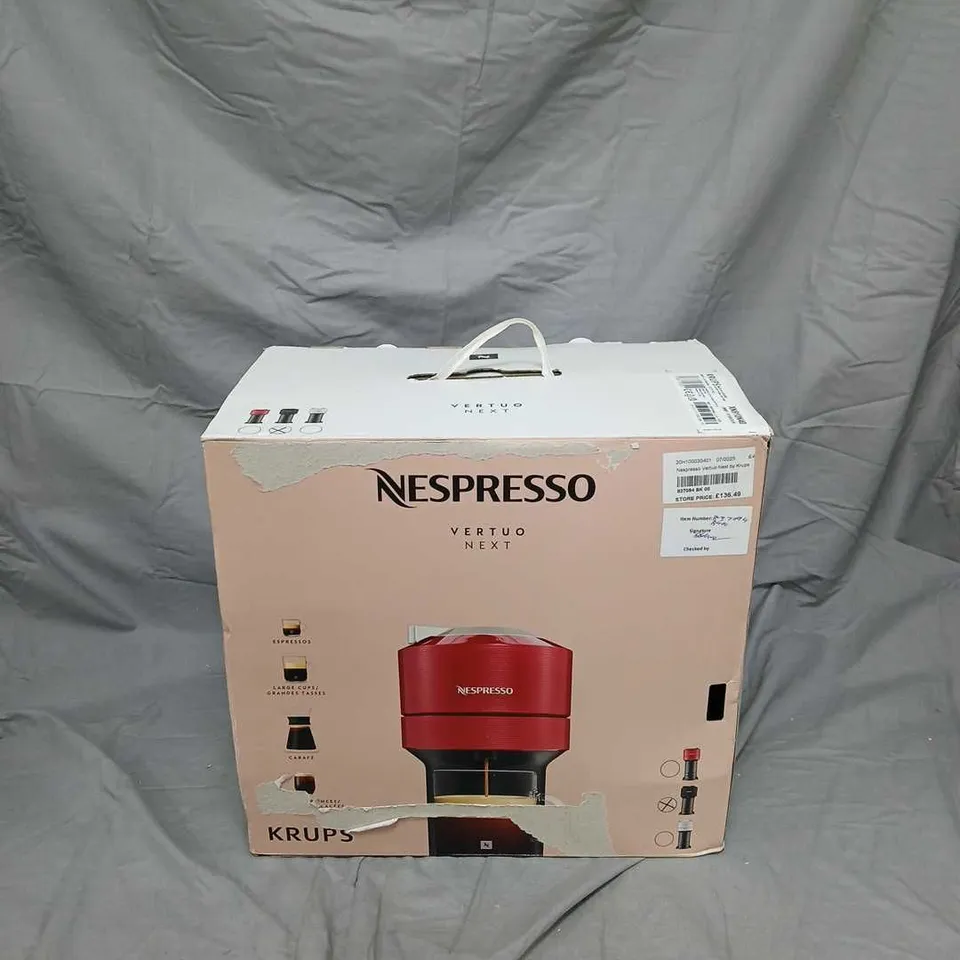 NESPRESSO VERTUO NEXT BY KRUPS COFFEE MACHINE – BLACK