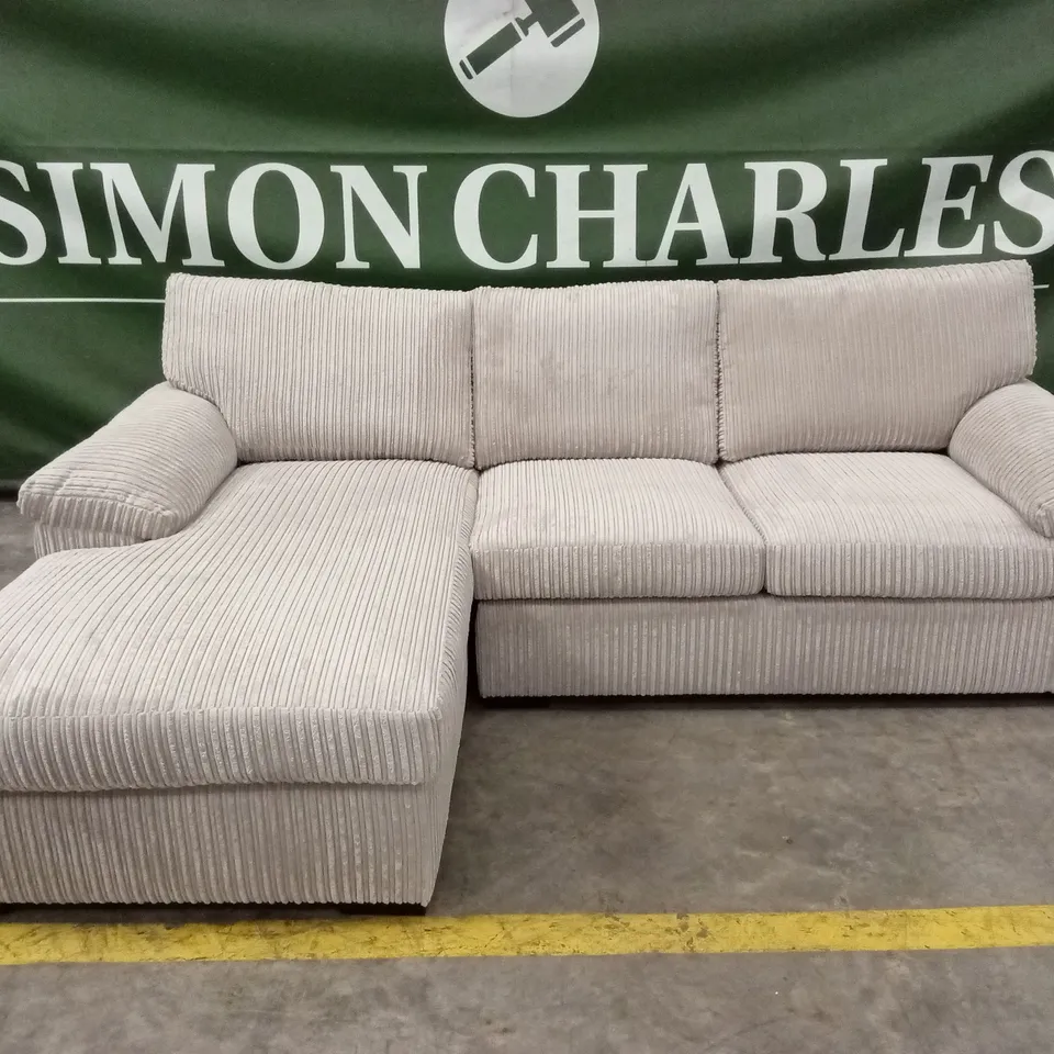 AMALFI 3 SEATER STANDARD BACK LEFT HAND FABRIC CORNER CHAISE SOFA RRP £899