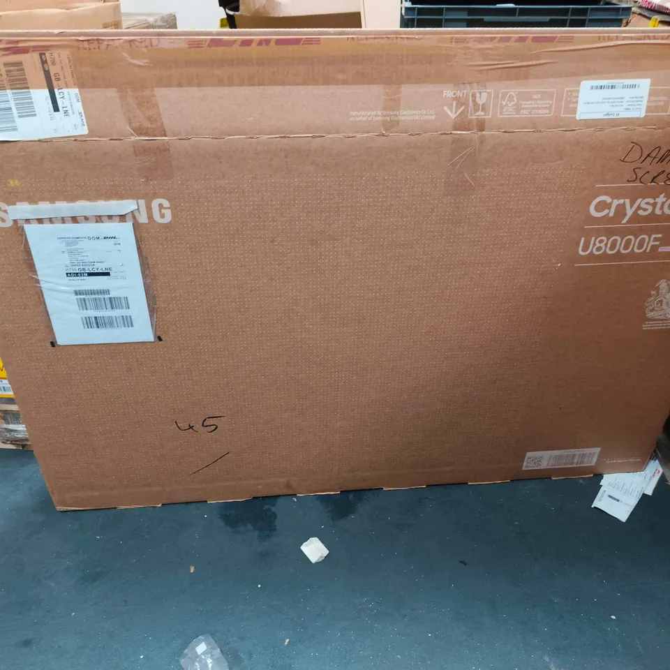 SAMSUNG 50-INCH LED TV (MODEL UE50U8000F) – BLACK DAMAGED SCREEN