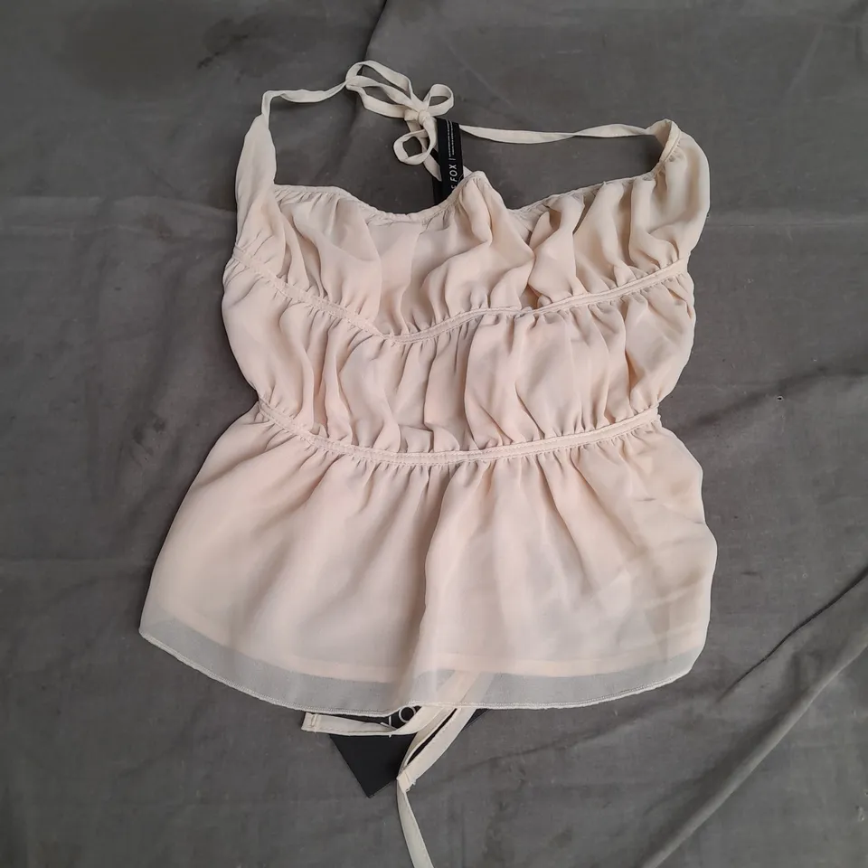 WHITE FOX FLAWLESS TOP IN CREAM SIZE M