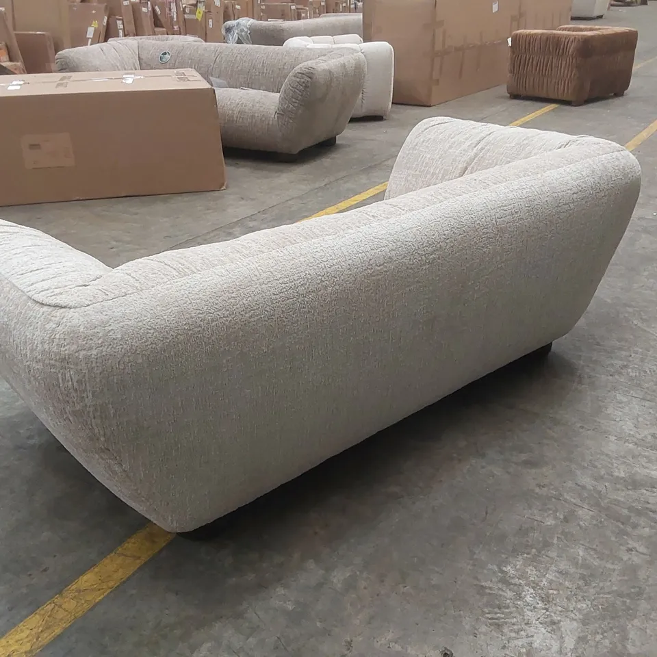 QUALITY DESIGNER ROCHE 3 SEATER OMBRA SAND FABRIC