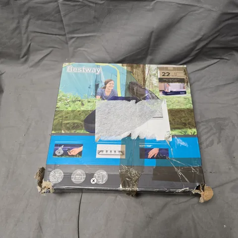 BESTWAY AIR MATTRESS – 1.85M X 76CM X 22CM CAMPING INFLATABLE BED (BOXED)