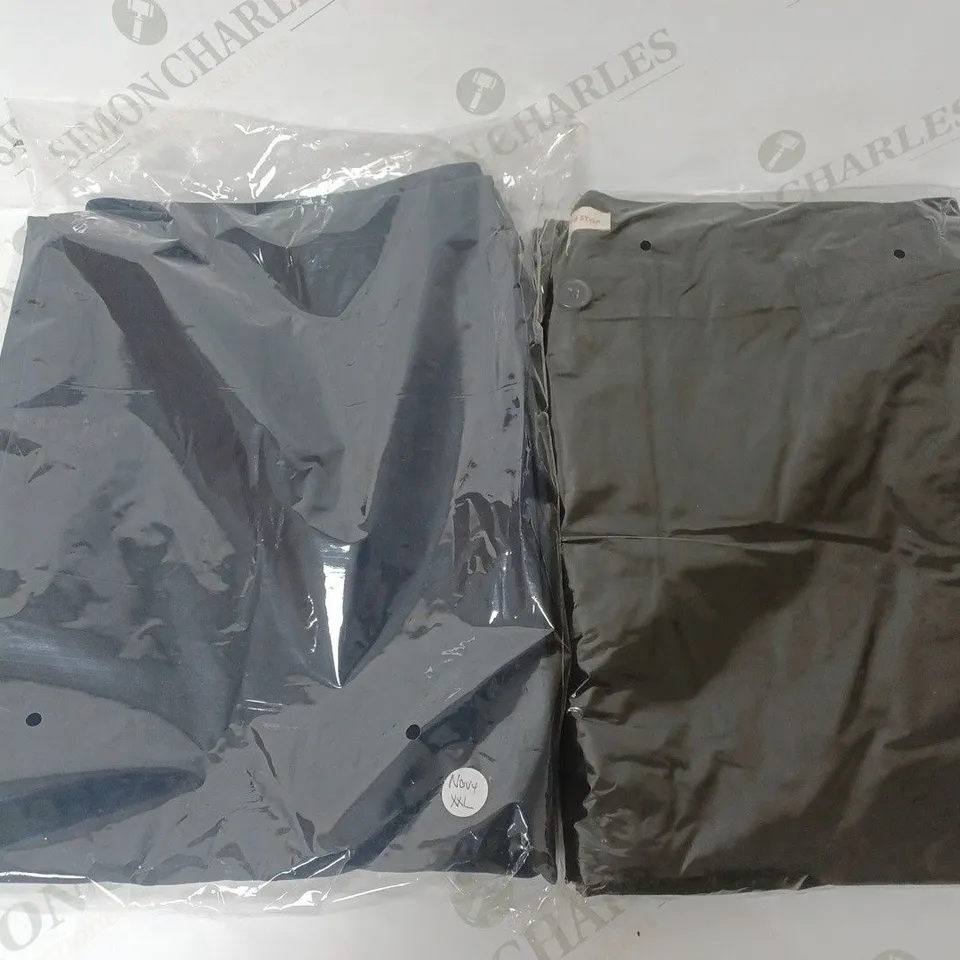SEALED SET OF 4 BRAND NEW CORPORATIVE STYLE NAVY & BLACK CHINOS - XXL
