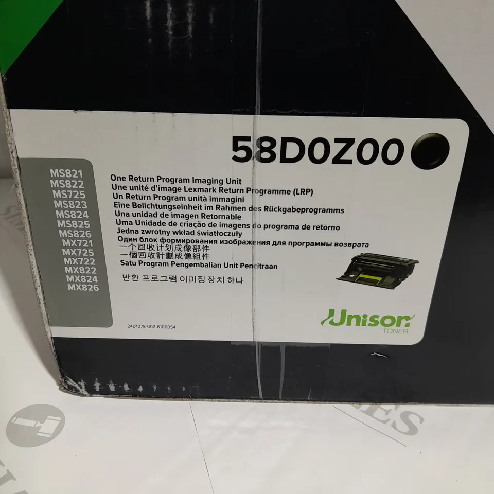 LEXMARK 58DOZ00 ONE RETURN PROGRAM IMAGING UNIT