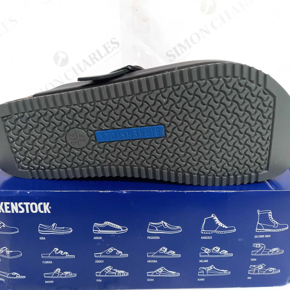 BOXED BIRKENSTOCK BOSTON BS IN BLACK- UK 8
