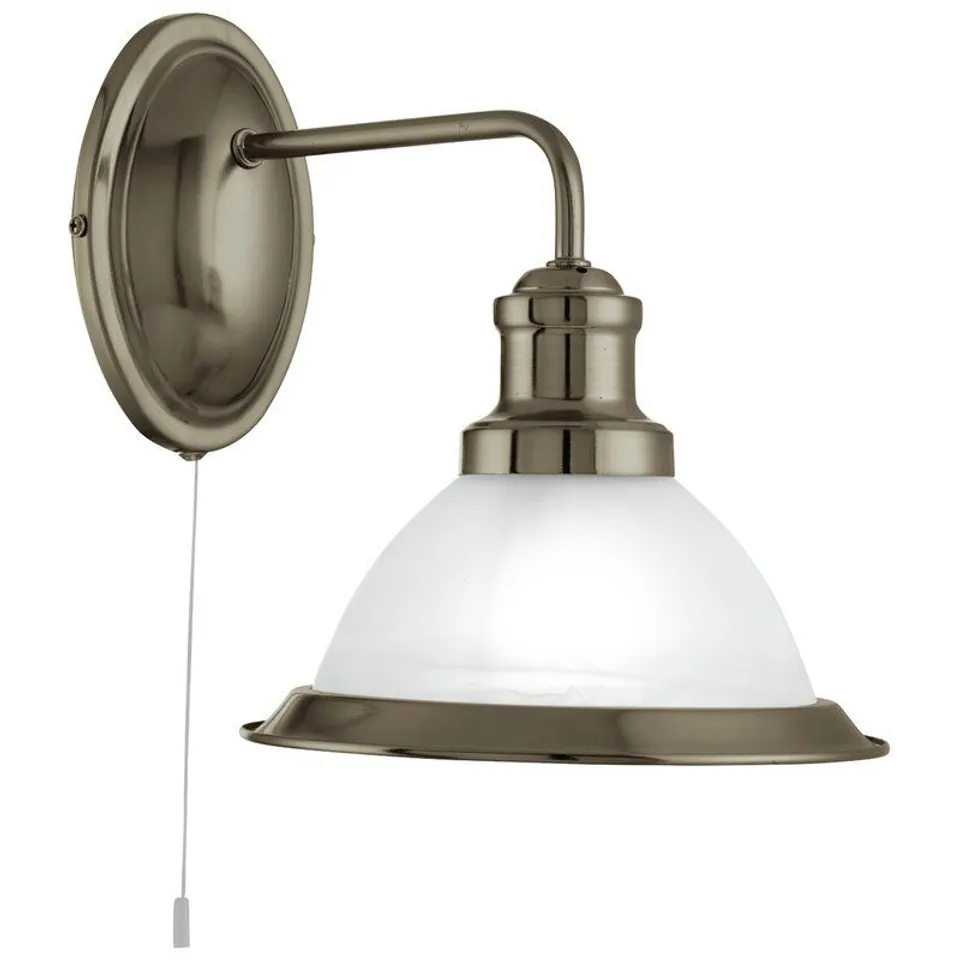 BOXED BEVERLEY 1 LIGHT ARMED SCONCE - ANTIQUE BRASS FINISH
