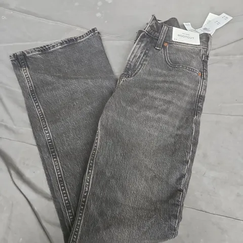  ABERCROMBIE & FITCH MID RISE BOOTCUT JEANS IN CHARCOAL - 24 REGULAR