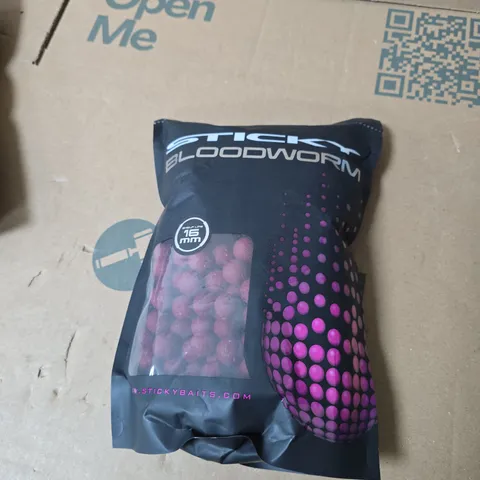STICKY BLOODWORM 16MM PELLETS FISH BAIT - BB 15/1/29 