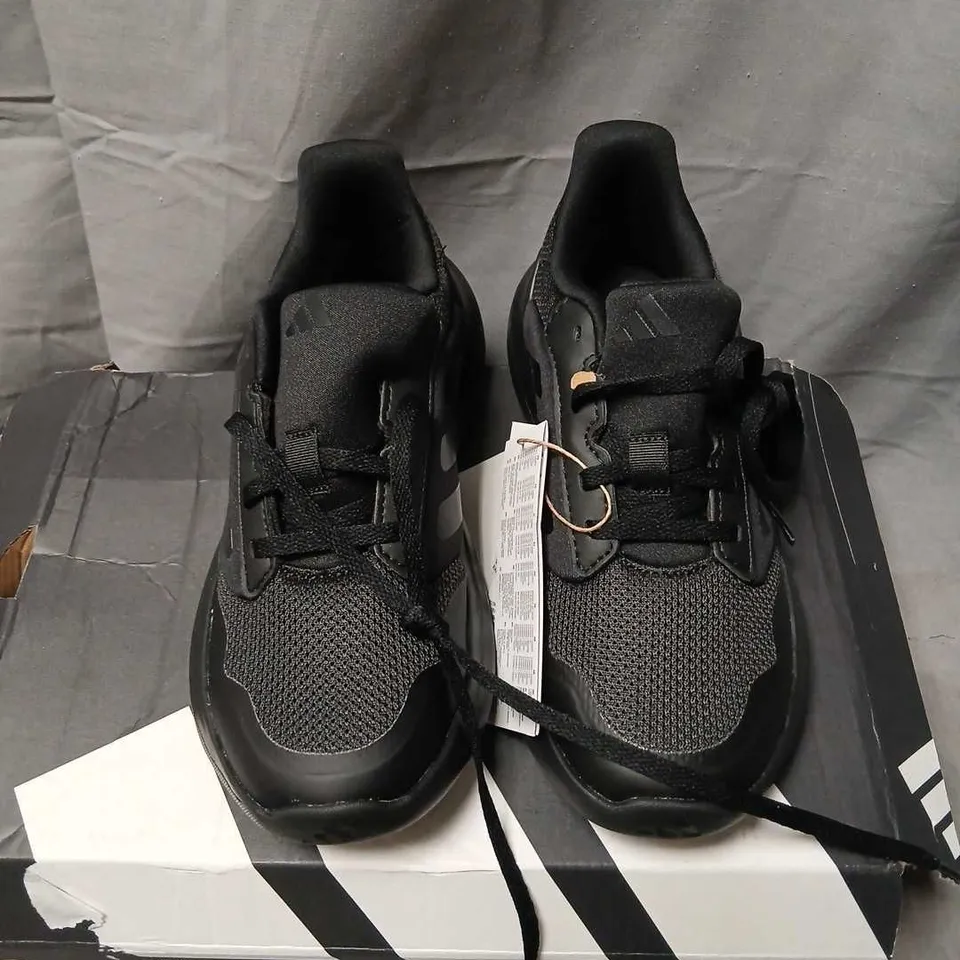 ADIDAS TENSAUR RUN 3.0 J KIDS' RUNNING SHOES – BLACK, UK 3 (US 3.5 / EU 35.5)
