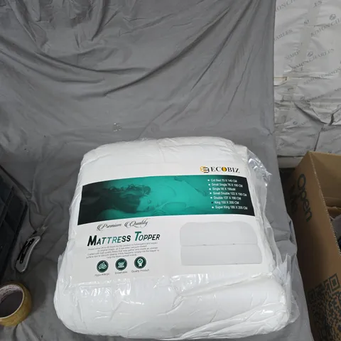 ECOBIZ MATTRESS TOPPER – SEALED PACKAGING, KING SIZE 