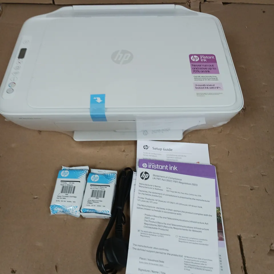 BOXED HP DESKJET 2810E ALL-IN–ONE WIRELESS COLOUR PRINTER - WHITE