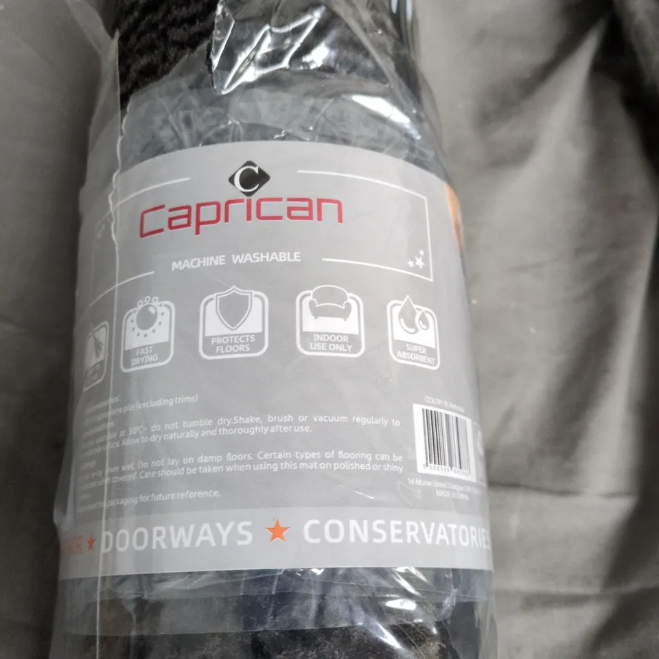 CAPRICAN CARPET RUNNER DARK GREY 80 X 40CM APPROX